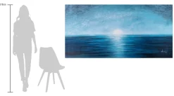 XXL Öl Gemälde 'Blue Horizon' | Handgemaltes Unikat