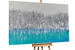 XXL Öl Gemälde 'Blue Reflection' | Handgemaltes Unikat