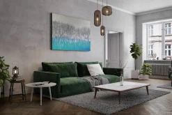 XXL Öl Gemälde 'Blue Reflection' | Handgemaltes Unikat