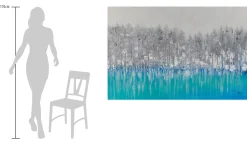 XXL Öl Gemälde 'Blue Reflection' | Handgemaltes Unikat