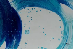XXL Öl Gemälde 'Blue Rising' | Handgemaltes Unikat