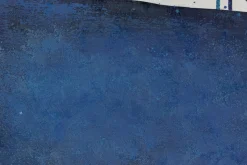 XXL Öl Gemälde 'Blue Speed' | Handgemaltes Unikat