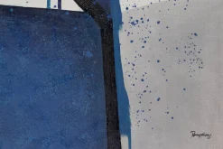 XXL Öl Gemälde 'Blue Speed' | Handgemaltes Unikat