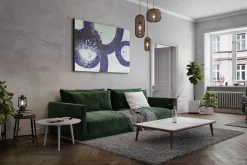 XXL Öl Gemälde 'Blue Vibes' | Handgemaltes Unikat