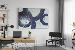 XXL Öl Gemälde 'Blue Vibes' | Handgemaltes Unikat