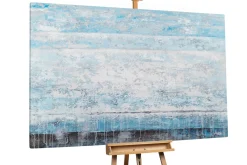 XXL Öl Gemälde 'Blue Waves' | Handgemaltes Unikat