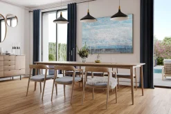 XXL Öl Gemälde 'Blue Waves' | Handgemaltes Unikat