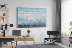 XXL Öl Gemälde 'Blue Waves' | Handgemaltes Unikat