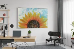 XXL Öl Gemälde 'Blume des Lebens' | Handgemaltes Unikat