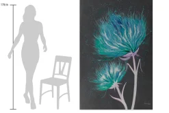 XXL Öl Gemälde 'Blumen des Meeres' | Handgemaltes Unikat