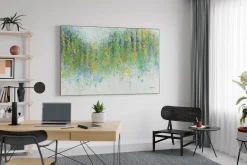 XXL Öl Gemälde 'Blumenregen' | Handgemaltes Unikat