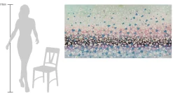 XXL Öl Gemälde 'Blumenregen in Pastell' | Handgemaltes Unikat