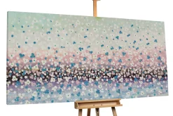 XXL Öl Gemälde 'Blumenregen in Pastell' | Handgemaltes Unikat