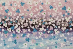 XXL Öl Gemälde 'Blumenregen in Pastell' | Handgemaltes Unikat