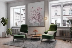 XXL Öl Gemälde 'Blumentraum in Pastell' | Handgemaltes Unikat