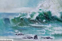 XXL Öl Gemälde 'Blustery' | Handgemaltes Unikat