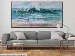 XXL Öl Gemälde 'Blustery' | Handgemaltes Unikat