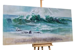 XXL Öl Gemälde 'Blustery' | Handgemaltes Unikat