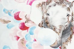 XXL Öl Gemälde 'Bubbly Elephant' | Handgemaltes Unikat