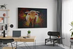 XXL Öl Gemälde 'Buffalo Beauty' | Handgemaltes Unikat