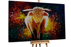XXL Öl Gemälde 'Buffalo Beauty' | Handgemaltes Unikat