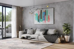 XXL Öl Gemälde 'Bunte Begegnung' | Handgemaltes Unikat