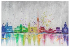 XXL Öl Gemälde 'Buntes Dresden' | Handgemaltes Unikat