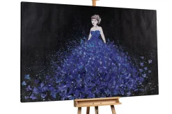 XXL Öl Gemälde 'Butterfly Dress' | Handgemaltes Unikat