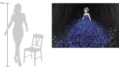 XXL Öl Gemälde 'Butterfly Dress' | Handgemaltes Unikat