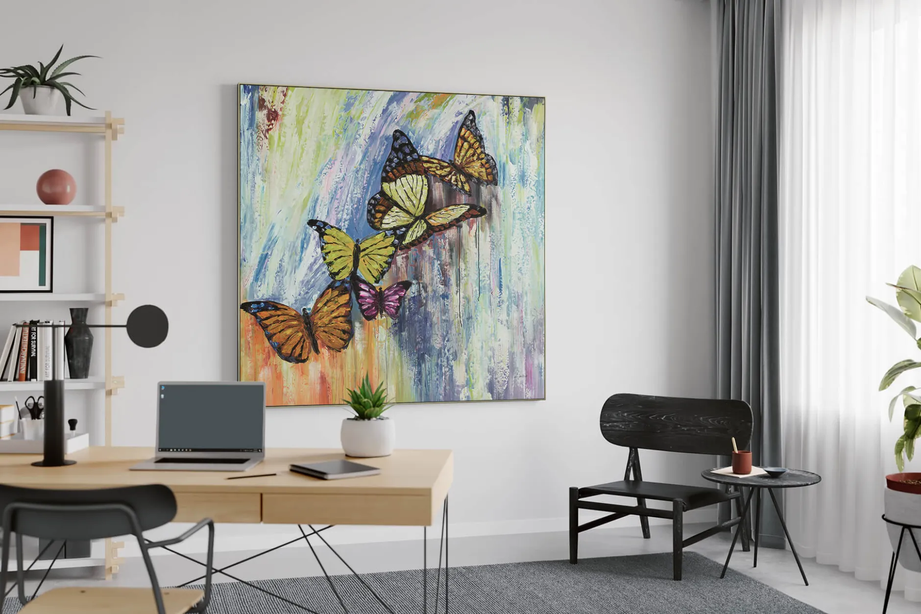 XXL Öl Gemälde 'Butterfly Effect' | Handgemaltes Unikat
