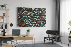 XXL Öl Gemälde 'Butterfly Pattern' | Handgemaltes Unikat