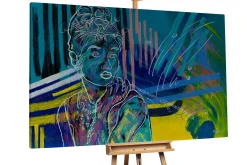 XXL Öl Gemälde 'Calligraphic Audrey' | Handgemaltes Unikat