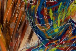 XXL Öl Gemälde 'Calligraphic Beauty' | Handgemaltes Unikat