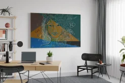 XXL Öl Gemälde 'Calligraphic Grace ' | Handgemaltes Unikat