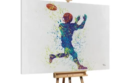 XXL Öl Gemälde 'Catching the Ball' | Handgemaltes Unikat