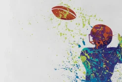 XXL Öl Gemälde 'Catching the Ball' | Handgemaltes Unikat