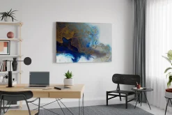 XXL Öl Gemälde 'Celestial Ray' | Handgemaltes Unikat