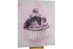 XXL Öl Gemälde 'Cherry Cherry Muffin' | Handgemaltes Unikat