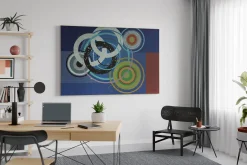 XXL Öl Gemälde 'Circle Composition' | Handgemaltes Unikat