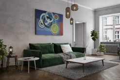 XXL Öl Gemälde 'Circle Composition' | Handgemaltes Unikat