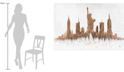 XXL Öl Gemälde 'City of my Dreams' | Handgemaltes Unikat