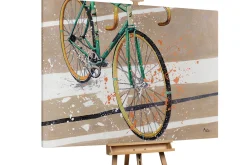 XXL Öl Gemälde 'Classy Bike' | Handgemaltes Unikat