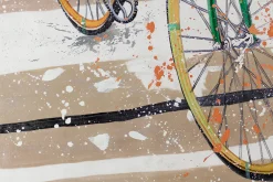 XXL Öl Gemälde 'Classy Bike' | Handgemaltes Unikat