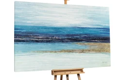 XXL Öl Gemälde 'Coastal Purity' | Handgemaltes Unikat