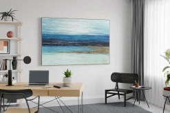 XXL Öl Gemälde 'Coastal Purity' | Handgemaltes Unikat