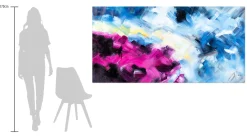 XXL Öl Gemälde 'Colorful Blur' | Handgemaltes Unikat