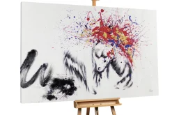 XXL Öl Gemälde 'Colorful Strength' | Handgemaltes Unikat