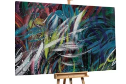 XXL Öl Gemälde 'Colorful Waltz' | Handgemaltes Unikat