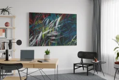 XXL Öl Gemälde 'Colorful Waltz' | Handgemaltes Unikat