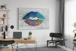 XXL Öl Gemälde 'Coloured Kiss' | Handgemaltes Unikat